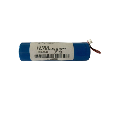 Batteria ricaricabile agli ioni di litio LIC18650 3.6V 3350mAh